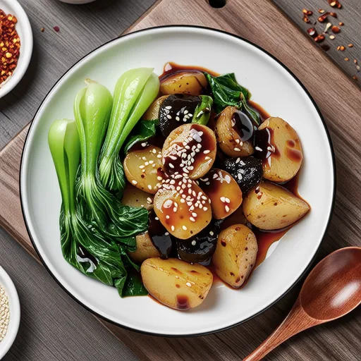 Braised Bok Choy and Potatoes