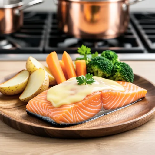 Salmon Sauté with Hollandaise Sauce