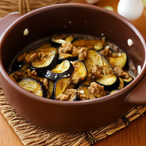 Funghi Shimeji e Melanzane saltati al Miso
