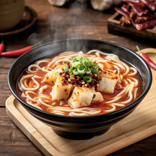 Kimchi Fish Cake Udon