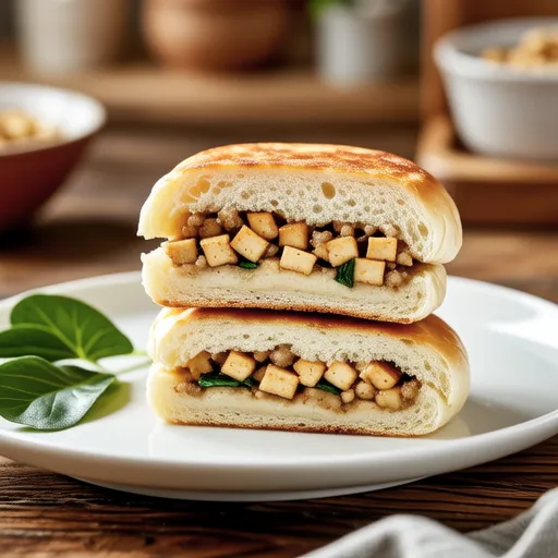 Tofu and Bamboo Shoot Burgers