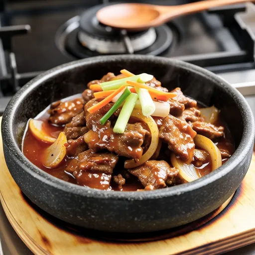 Spicy and Sweet Stir-fried Pork (Jeyuk Bokkeum)