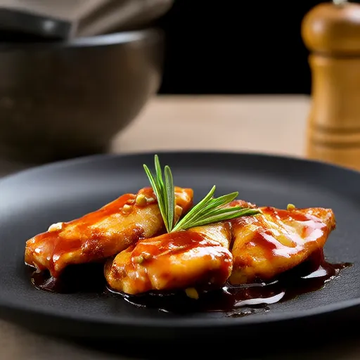 Filete de pollo con miel y mostaza fácil