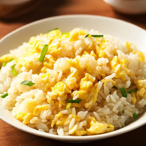 Riz frit aux oignons et aux œufs