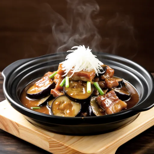 Pork Belly and Eggplant with Grated Daikon
