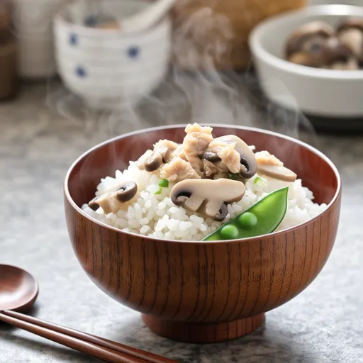 Shimeji and Tuna Takikomi Gohan