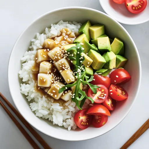 Shirasu and Avocado Sesame Mayo Rice Bowl