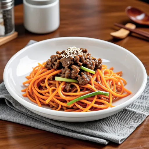 Carrot and Bean Sprout Namul with Ground Meat