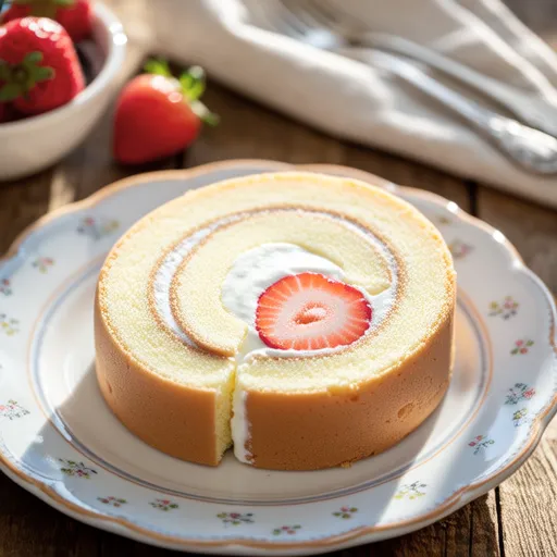 Strawberry Roll Cake