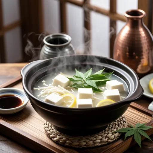 Mitsuba Yudofu (Japanese Hot Tofu)