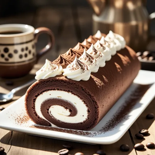 Mocha Roll Cake