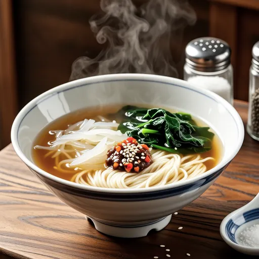 Wakame and Okra Vermicelli Soup