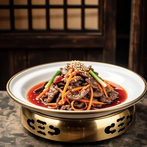 Royal Stir-fried Rice Cake (Gungjung Tteokbokki)