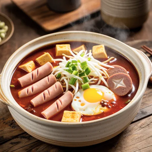 Spicy Sausage and Tofu Sundubu-style Soup