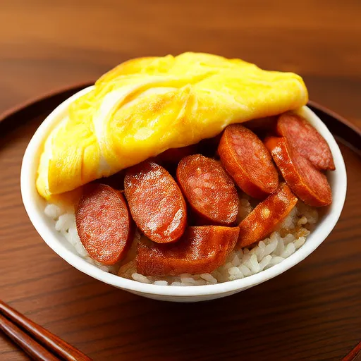 辣味香腸蛋包飯