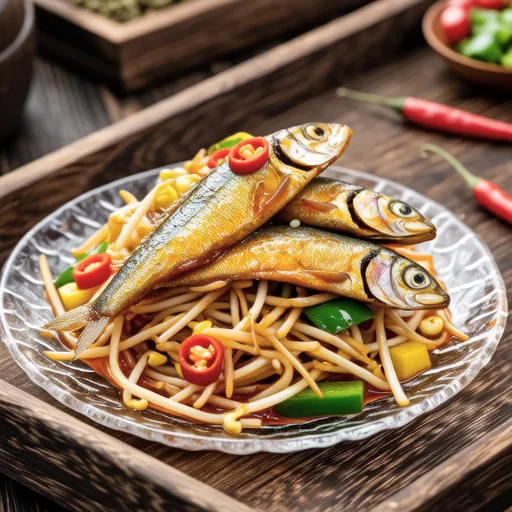 Chinese-style Sardines with Vegetables