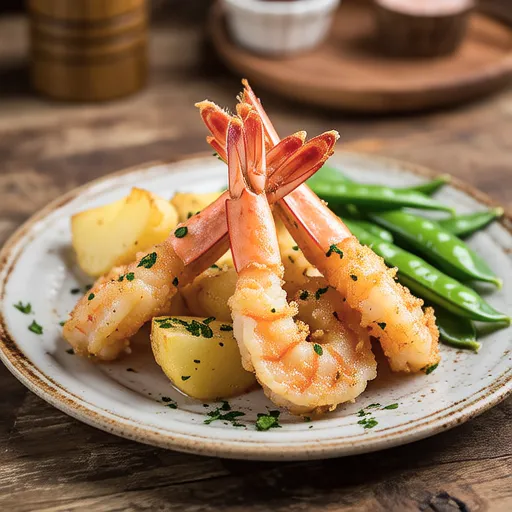 Herb-Scented Fried Shrimp