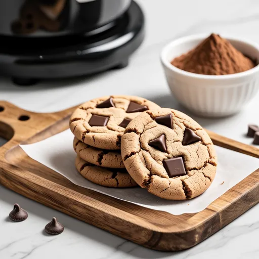Air Fryer Chocolate Scoop Cookies