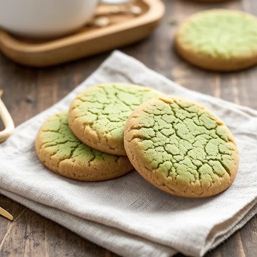Matcha Sable Cookies