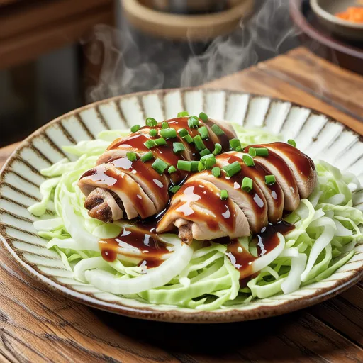 鶏むね肉とキャベツのさっぱりネギドレッシング