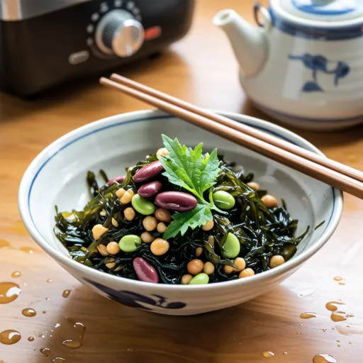 Seaweed and Beans Japanese Salad