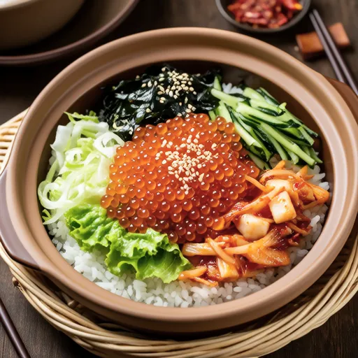 Kimchi Roe Rice Bowl