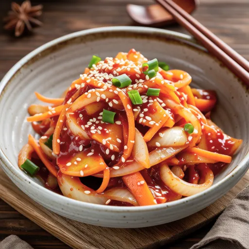 Sweet and Sour Bellflower Root Salad