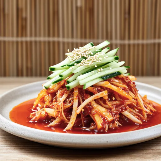 Bean Sprout and Cucumber Kimchi Namul