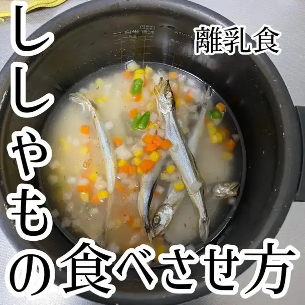 ししゃもと野菜の炊飯器離乳食