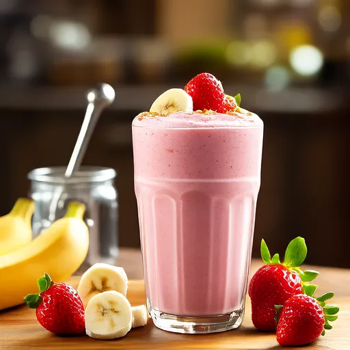 Frullato di fragole e banana
