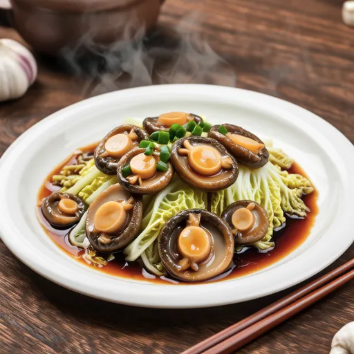 Quick Stir-fried King Oyster Mushroom and Cabbage with Oyster Sauce