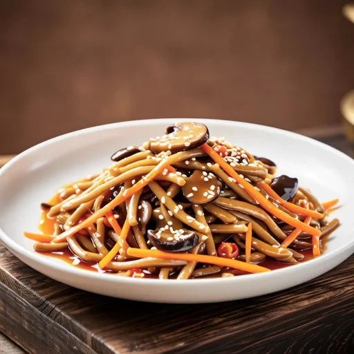 Enoki and Carrot Sesame Stir-fry