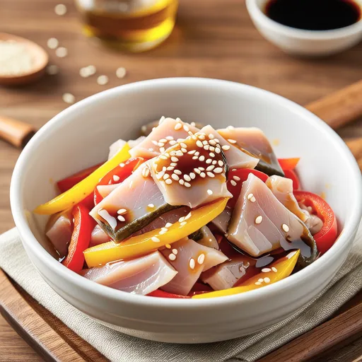 Saba Canned Mackerel and Bell Pepper Ponzu Salad
