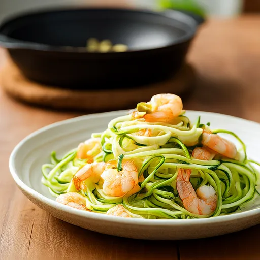 Zucchini Noodles with Shrimp