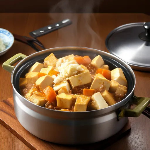 Đậu phụ hấp khoai tây