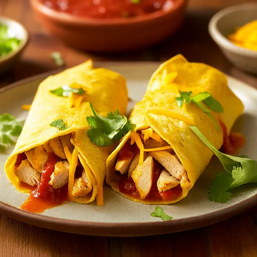 Mexikanische Hähnchen-Wraps