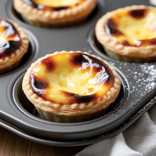 Egg Tart with Dumpling Wrappers