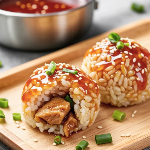Rice Balls with Sweet and Spicy Sauce
