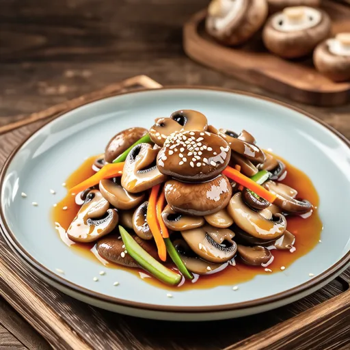Sauteed King Oyster Mushroom Side Dish