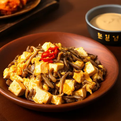 Tofu Mushroom Scramble