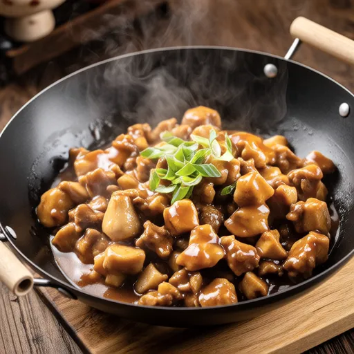 Enoki and Chicken Butter Soy Sauce Stir-fry