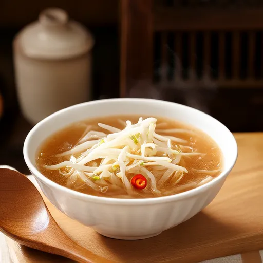 Sopa de brotes de soja