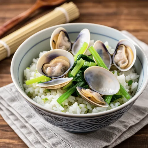 Clam and Nanohana Mixed Rice
