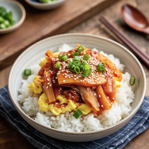 Kimchi Tuna Mayo Rice Bowl