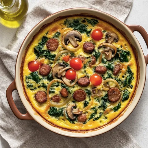 Spinach Frittata with Onion