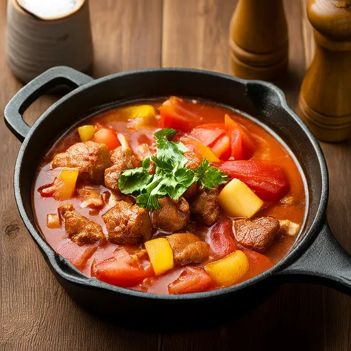 豚肉とトマトの煮込み