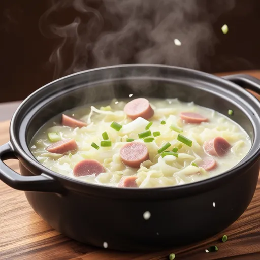 Cabbage and Onion Milk Soup