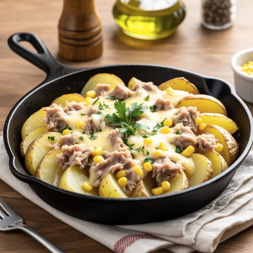 Potato and Tuna Cheese Bake
