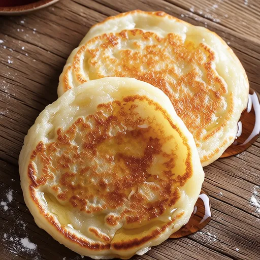 Crispy and Chewy Potato Honey Pancakes