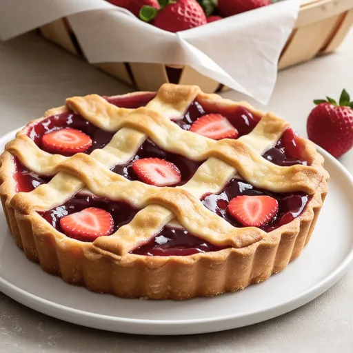 Strawberry Jam Bread Pie (Air Fryer)
